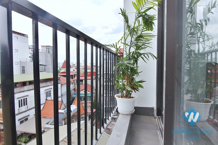 A new penthouse studio with panoramic lake view and contemmporary interior for rent 